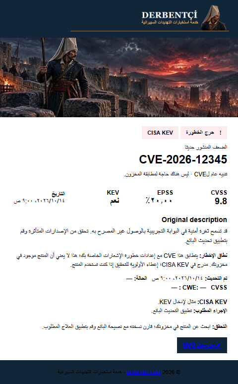 مثال على البريد الإلكتروني المهم