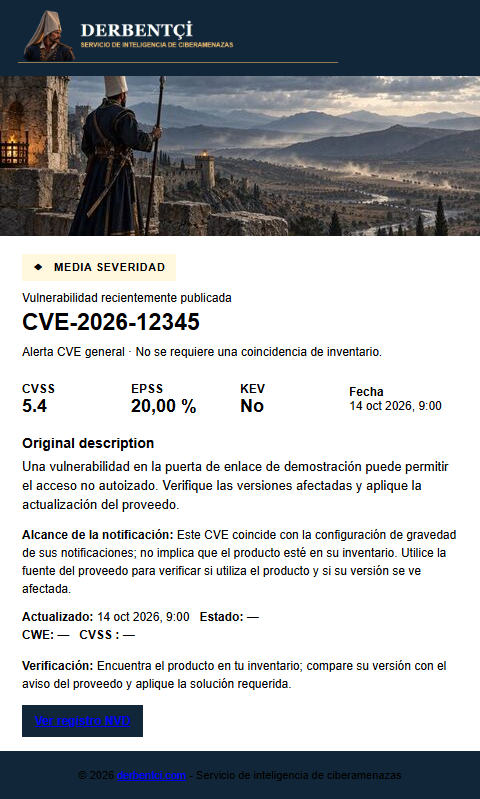 Ejemplo de correo electrónico mediano